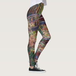 Claude Monet - Water Lily Pond, Pink Harmony Leggings