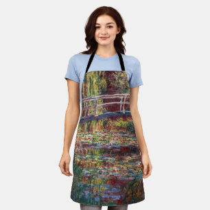 Claude Monet - Water Lily Pond, Pink Harmony Schürze