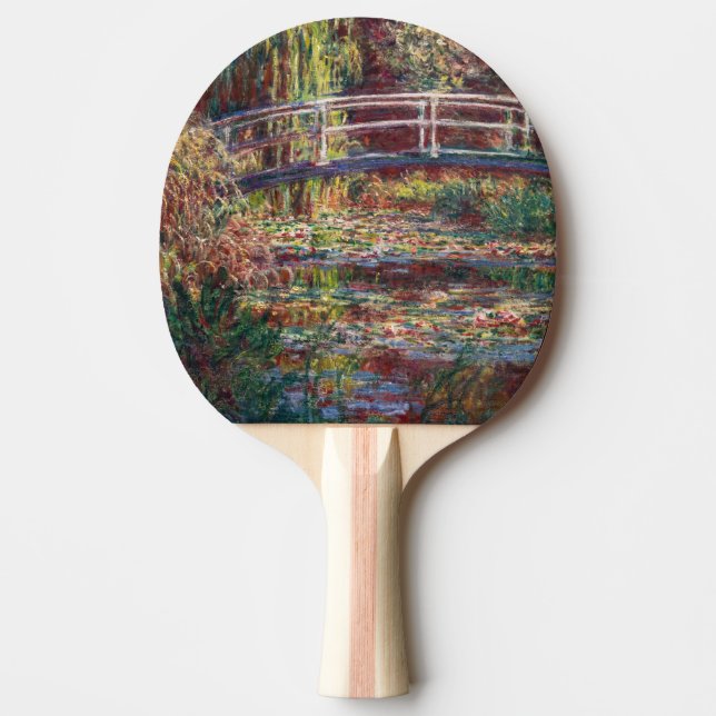 Claude Monet - Water Lily Pond, Pink Harmony Tischtennis Schläger (Vorderseite)