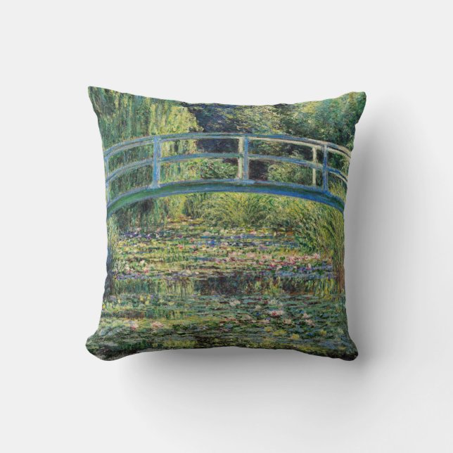 Claude Monet - Water Lily Pond und japanische Brüc Kissen (Vorderseite)
