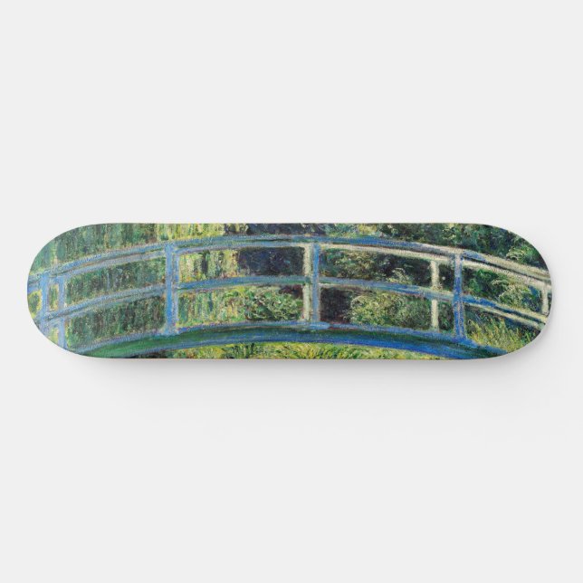 Claude Monet - Water Lily Pond und japanische Brüc Skateboard (Horizontal)