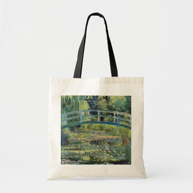 Claude Monet - Water Lily Pond und japanische Brüc Tragetasche (Vorne)