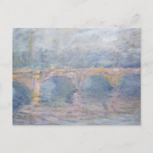 Claude Monet   Waterloo Bridge, London, bei Sunset Postkarte