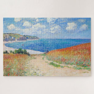Claude Monet - Weg in den Weizenfeldern bei Pourvi
