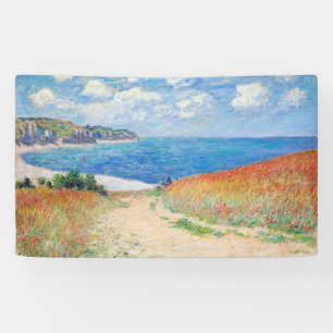 Claude Monet - Weg in den Weizenfeldern bei Pourvi Banner