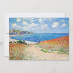 Claude Monet - Weg in den Weizenfeldern bei Pourvi Einladung