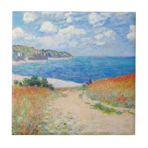 Claude Monet - Weg in den Weizenfeldern bei Pourvi Fliese