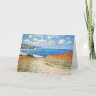 Claude Monet - Weg in den Weizenfeldern bei Pourvi Karte