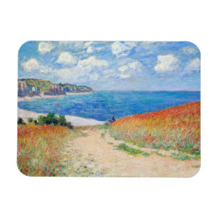 Claude Monet - Weg in den Weizenfeldern bei Pourvi Magnet