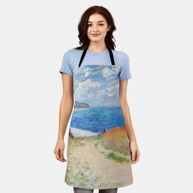 Claude Monet - Weg in den Weizenfeldern bei Pourvi Schürze (Getragen)