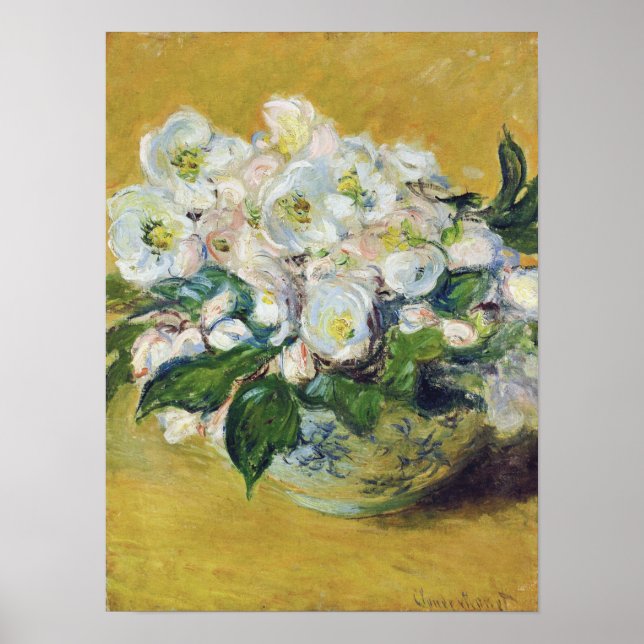 Claude Monet - Weihnachten - Rose Poster (Vorne)