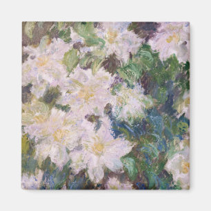 Claude Monet - Weiße Klematis Magnet