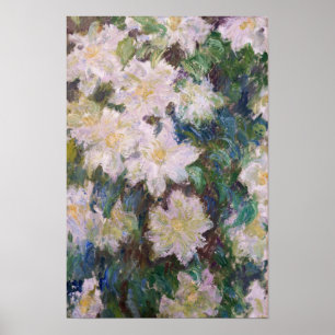 Claude Monet - Weiße Klematis Poster