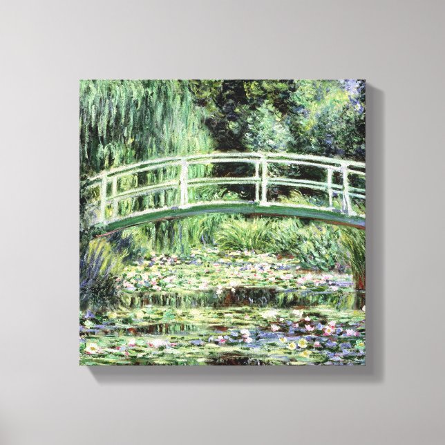 Claude Monet | Weiße Wasserlilien, 1899 Leinwanddruck (Vorderseite)
