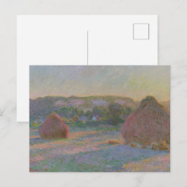 Claude Monet Weizenschober (Ende des Sommers) 1890 Postkarte