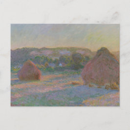Claude Monet Weizenschober (Ende des Sommers) 1890 Postkarte