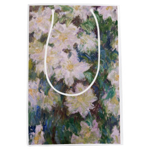 Claude Monet - White Clematis Mittlere Geschenktüte