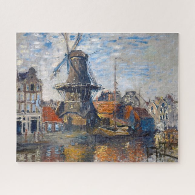Claude Monet - Windmill, Amsterdam (Horizontal)