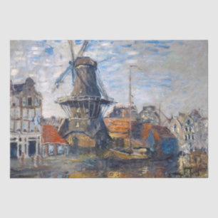 Claude Monet - Windmill, Amsterdam Seidenpapier