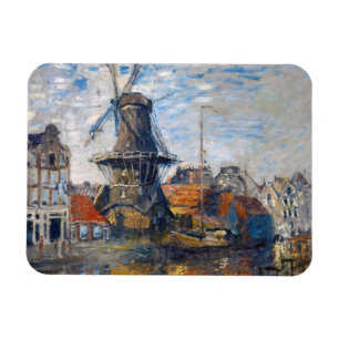 Claude Monet - Windmühle, Amsterdam  Magnet