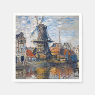 Claude Monet - Windmühle, Amsterdam  Serviette