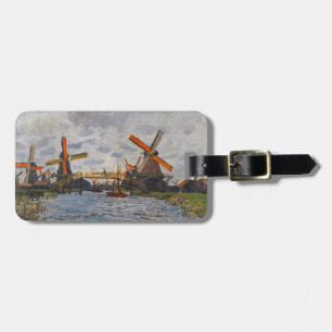 Claude Monet - Windmühlen bei Zaandam Gepäckanhänger