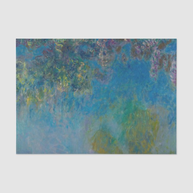 Claude Monet Wisteria Kunstgalerie Al Porto Seidenpapier (Vorderseite)