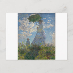 Claude Monet Woman mit einem Parasol 1875 Postkarte