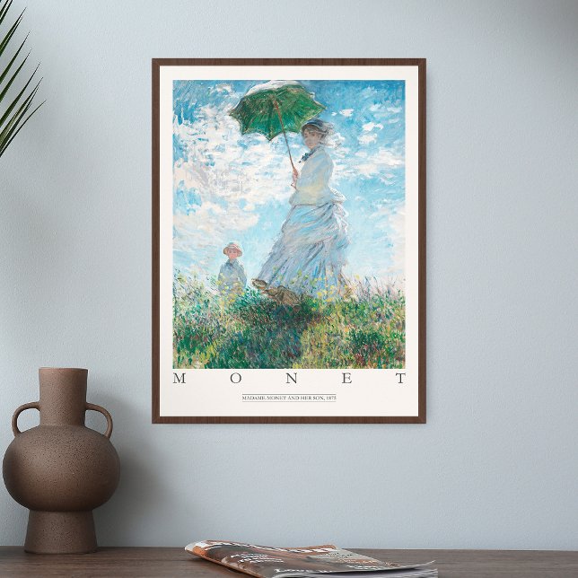 Claude Monet Woman Parasol Madame Ihr Sohn 1875 Ar Poster (Von Creator hochgeladen)