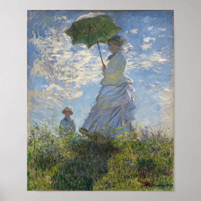Claude Monet Woman With A Parasol Poster (Vorne)