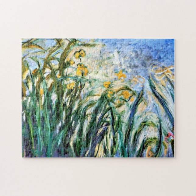 Claude Monet Yellow Irises und Malva 19 (Horizontal)