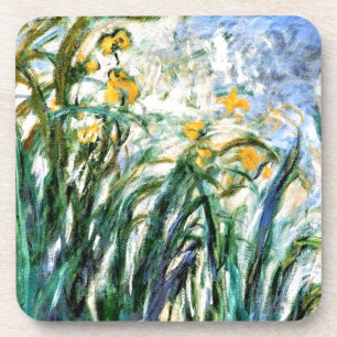 Claude Monet Yellow Irises und Malva 19 Getränkeuntersetzer