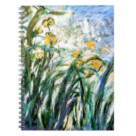 Claude Monet Yellow Irises und Malva 19 Notizblock