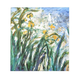 Claude Monet Yellow Irises und Malva 19 Notizblock