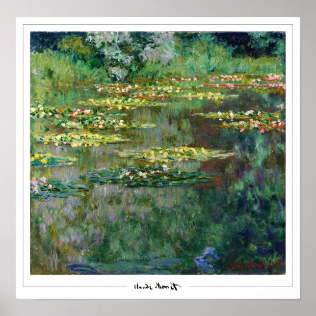 Claude Monet Zedign Art Poster #13 (Vorne)
