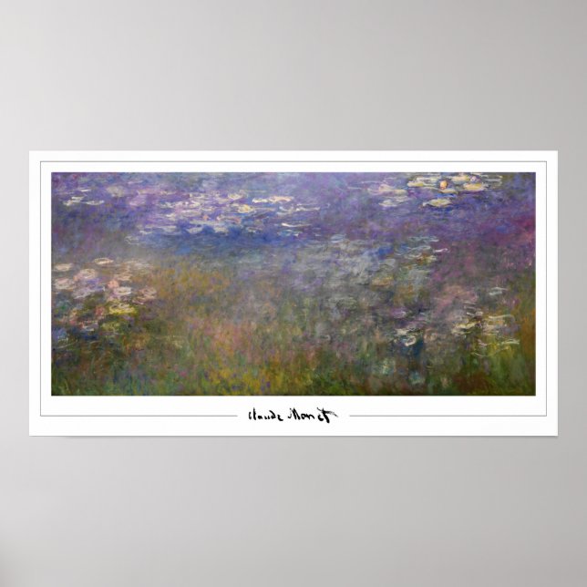 Claude Monet Zedign Art Poster #551-2 (Vorne)