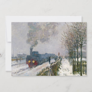 Claude Monet - Zug im Schnee / Die Lokomotive Dankeskarte