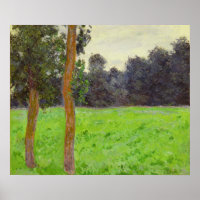 Claude Monet Zwei Bäume auf der Wiese