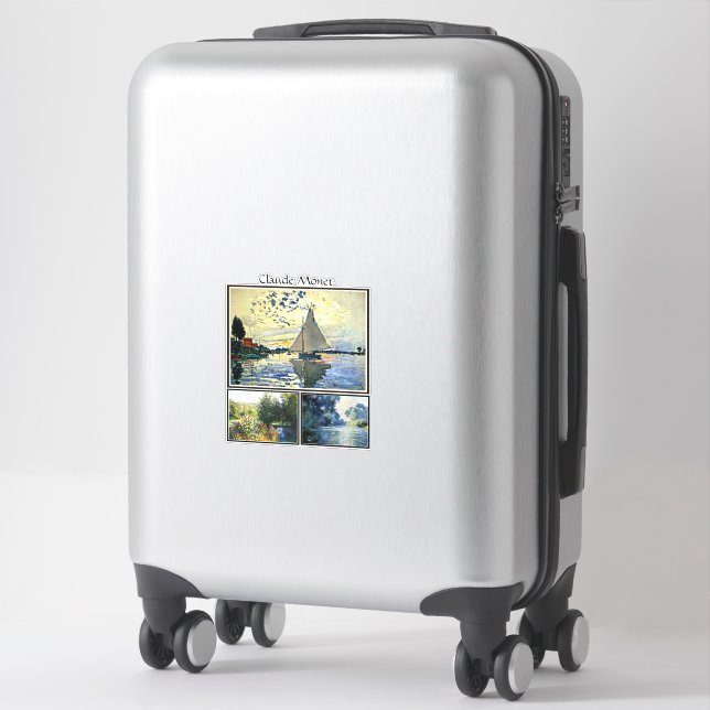 Claude Monets berühmte Bilder Aufkleber (Koffer)