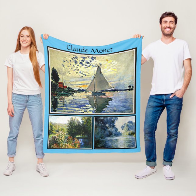 Claude Monets berühmte Bilder Fleecedecke (Beispiel)