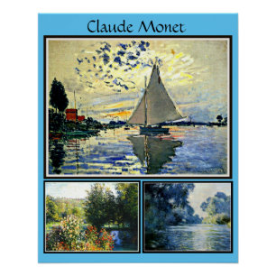 Claude Monets berühmte Bilder Poster