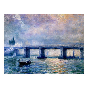 Claude Monets Charing Cross Bridge (1903) Poster