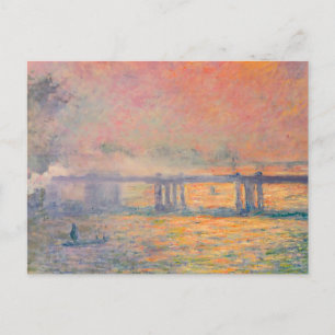 Claude Monets Charing Cross Bridge Postkarte