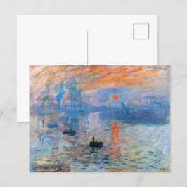 Claude Monets Eindruck, Sonnenaufgang Postkarte