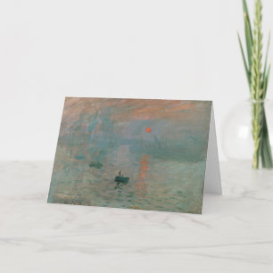 Claude Monets Eindruck Sonnenaufgang (Soleil Levan Karte