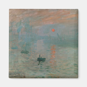Claude Monets Eindruck Sonnenaufgang (Soleil Levan Magnet
