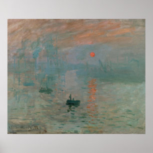 Claude Monets Eindruck Sonnenaufgang (Soleil Levan Poster