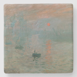 Claude Monets Eindruck Sonnenaufgang (Soleil Levan Steinuntersetzer