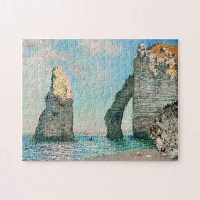 Claude Monets Étretat Cliffs (Horizontal)