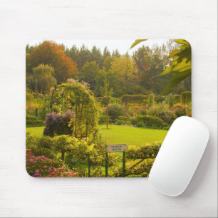 Claude Monets Garten, schöne Gartenszene Mousepad